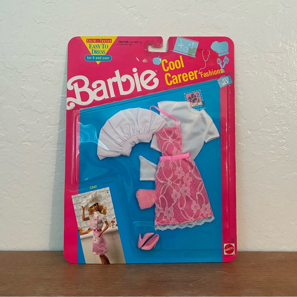 Vintage 1991 Barbie Cool Career Fashions Chef NRFP